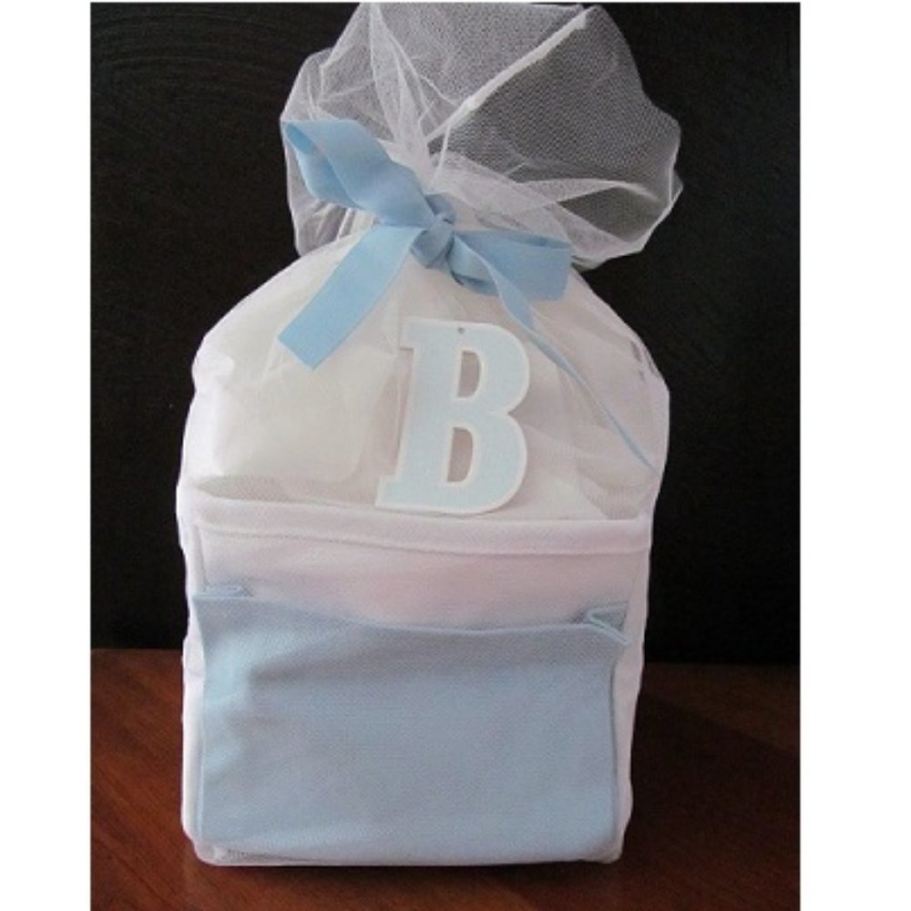 NEW Gymboree Canvas Gift Basket Tote Diaper Caddy Storage NWT Baby Shower